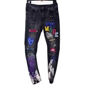 Rue21 black skinny arc supreme flex jeans size 32